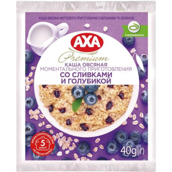 Вівсяна Каша Старт AXA Лохина Вершки 40 г * 20 шт (4820008128300) Вівсяна Каша Старт AXA Лохина Вершки 40 г * 20 шт (4820008128300)