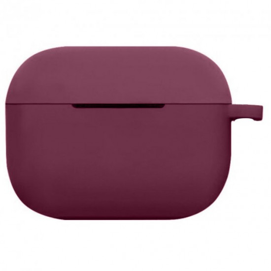 Силіконовий футляр New з карабіном для навушників Airpods Pro Бордовий / Maroon Силіконовий футляр New з карабіном для навушників Airpods Pro Бордовий / Maroon