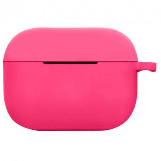 Силіконовий футляр New з карабіном для навушників Airpods Pro Рожевий / Barbie pink Силіконовий футляр New з карабіном для навушників Airpods Pro Рожевий / Barbie pink