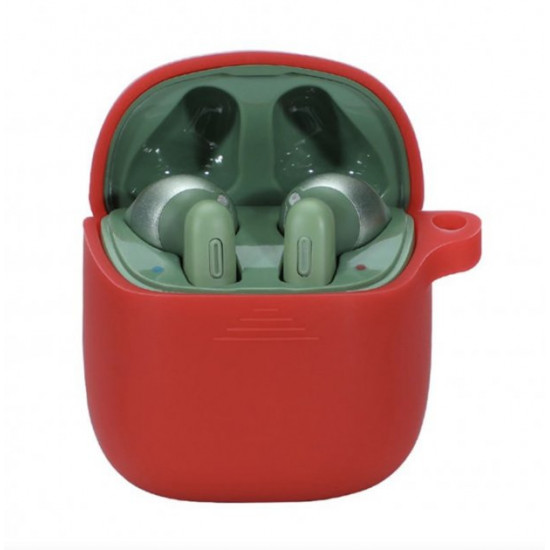 Силіконовий чохол Nik з карабіном для JBL Tune 220 TWS червоний Силіконовий чохол Nik з карабіном для JBL Tune 220 TWS червоний