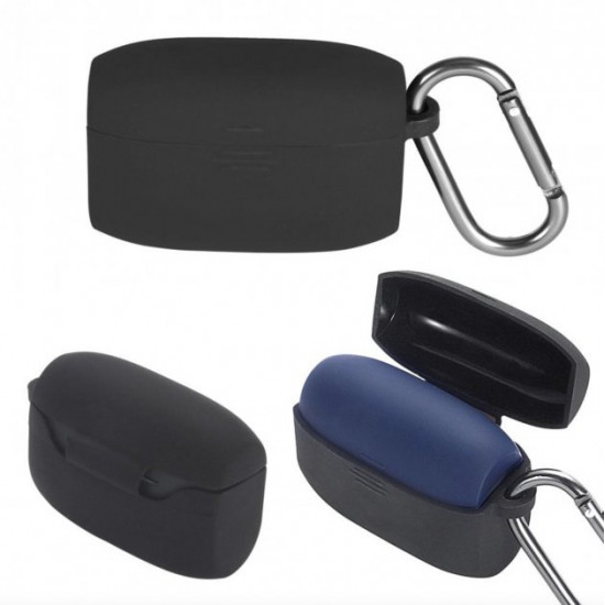 Силіконовий чохол Nik з карабіном для JABRA Elite 65t чорний Силіконовий чохол Nik з карабіном для JABRA Elite 65t чорний