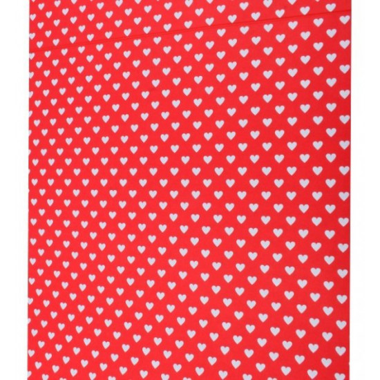 Gift wrapping paper “Hearts on Red”, 8 m*70 cm Gift wrapping paper “Hearts on Red”, 8 m*70 cm