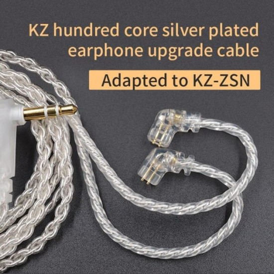 Кабель KZ Silver Plated 3,5 мм Кабель KZ Silver Plated 3,5 мм