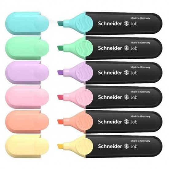 Set of text markers Schneider JOB 150 6 pcs pastel colors S115097 Set of text markers Schneider JOB 150 6 pcs pastel colors S115097