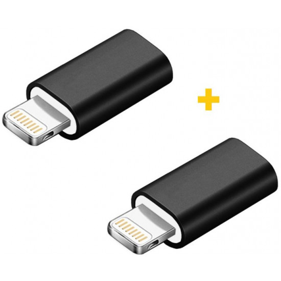 Адаптер до кабелю XOKO AC-005 MicroUSB - Lightning чорний 2 шт Адаптер до кабелю XOKO AC-005 MicroUSB - Lightning чорний 2 шт