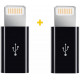 Адаптер к кабелю XOKO AC-030 MicroUSB - Lightning черный Адаптер к кабелю XOKO AC-030 MicroUSB - Lightning черный