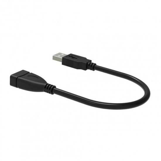 Кабель кутовий адаптер Alitek USB Male - USB Female, 21 см (48410) Кабель кутовий адаптер Alitek USB Male - USB Female, 21 см (48410)
