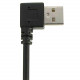 Кабель кутовий адаптер Alitek USB Male - USB Female, 21 см (48410) Кабель кутовий адаптер Alitek USB Male - USB Female, 21 см (48410)