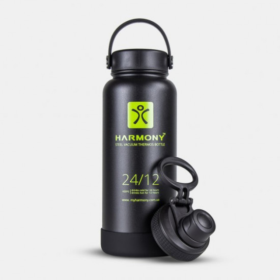 Термос Harmony Black 1 л. с дополнительной крышкой Термос Harmony Black 1 л. с дополнительной крышкой