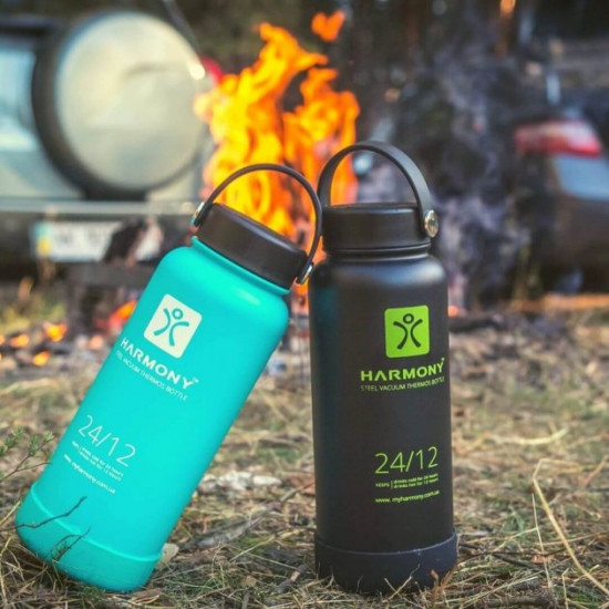 Термос Harmony Black 1 л. с дополнительной крышкой Термос Harmony Black 1 л. с дополнительной крышкой