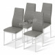Стулья кухонные набор 4 шт Homart LCM-004G серый (9296) Стулья кухонные набор 4 шт Homart LCM-004G серый (9296)