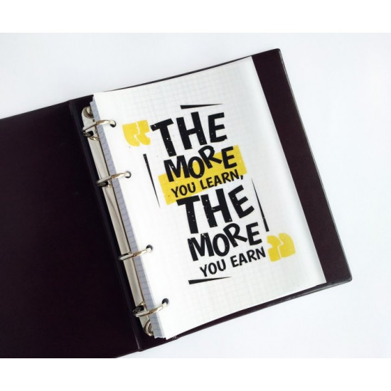 Divider Motivation-3 for notepad, planner on rings, A5, tracing paper, 1 pc., No brand Divider Motivation-3 for notepad, planner on rings, A5, tracing paper, 1 pc., No brand