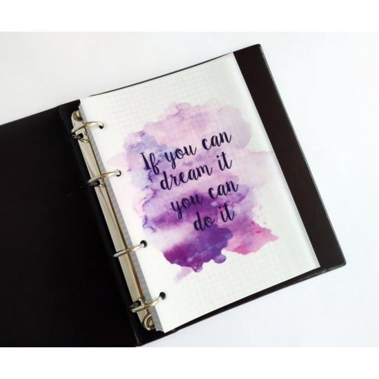 Divider Motivation-2 for notepad, planner on rings, A5, tracing paper, 1 pc., No brand
