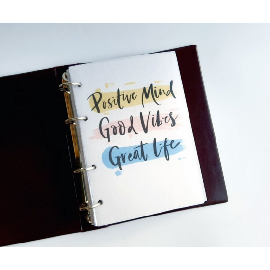 Positive mind... divider for notepad, planner on rings, A5, tracing paper, 1 pc., Unbranded Positive mind... divider for notepad, planner on rings, A5, tracing paper, 1 pc., Unbranded
