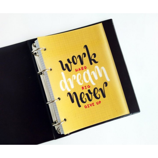 Divider Motivation-1 for notepad, planner on rings, A5, tracing paper, 1 pc., Unbranded Divider Motivation-1 for notepad, planner on rings, A5, tracing paper, 1 pc., Unbranded