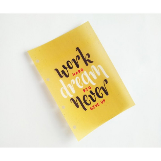 Divider Motivation-1 for notepad, planner on rings, A5, tracing paper, 1 pc., Unbranded Divider Motivation-1 for notepad, planner on rings, A5, tracing paper, 1 pc., Unbranded