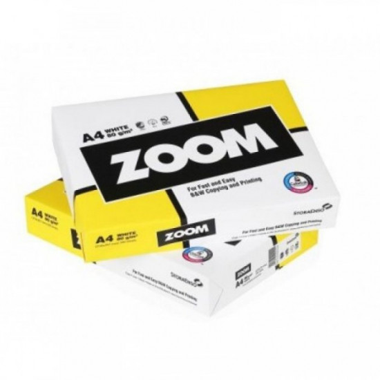 Папір А4 80 гр 500 аркушів ZOOM клас С Папір А4 80 гр 500 аркушів ZOOM клас С