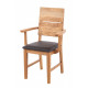 Chair with armrests TOKABO Furniture ARNOLD oak darkened oil 52x95x58 cm Oak (27300006/06) Chair with armrests TOKABO Furniture ARNOLD oak darkened oil 52x95x58 cm Oak (27300006/06)