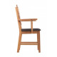 Chair with armrests TOKABO Furniture ARNOLD oak darkened oil 52x95x58 cm Oak (27300006/06) Chair with armrests TOKABO Furniture ARNOLD oak darkened oil 52x95x58 cm Oak (27300006/06)