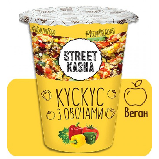 Упаковка кускуса Street Kasha з овочами 50 г х 6 шт. Упаковка кускуса Street Kasha з овочами 50 г х 6 шт.