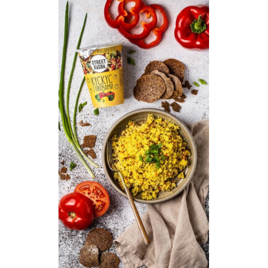Упаковка кускуса Street Kasha з овочами 50 г х 6 шт. Упаковка кускуса Street Kasha з овочами 50 г х 6 шт.
