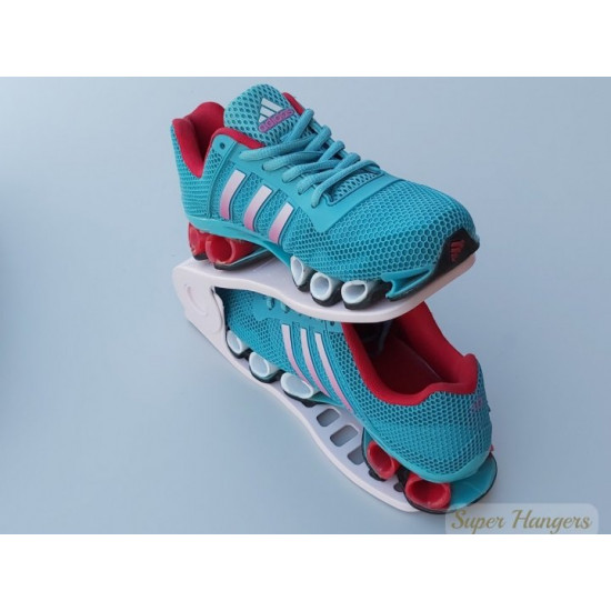 Подвійна підставка Shoe Rack для взуття ніжно-рожевого кольору на 4 положення висоти Подвійна підставка Shoe Rack для взуття ніжно-рожевого кольору на 4 положення висоти