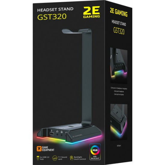 3in1 stand for headset 2E Gaming GST320 RGB 7.1 USB Black (2E-GST320UB) 3in1 stand for headset 2E Gaming GST320 RGB 7.1 USB Black (2E-GST320UB)