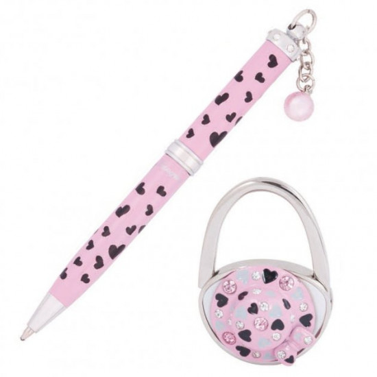 Handles in the set Langres Elegance 1 piece + hook for bag, pink LS.122029-10 Handles in the set Langres Elegance 1 piece + hook for bag, pink LS.122029-10