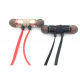 Wireless vacuum bluetooth headphones with microphone with magnetic fixation XT-6 Black