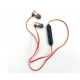 Wireless vacuum bluetooth headphones with microphone with magnetic fixation XT-6 Black