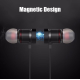 Wireless vacuum bluetooth headphones with microphone with magnetic fixation XT-6 Black