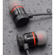 Wireless vacuum bluetooth headphones with microphone with magnetic fixation XT-6 Black