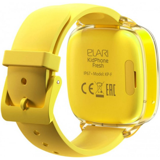 Дитячий смарт-годинник з GPS-трекером Elari KidPhone Fresh Yellow (KP-F/Yellow) Дитячий смарт-годинник з GPS-трекером Elari KidPhone Fresh Yellow (KP-F/Yellow)