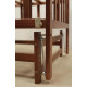 Children's bed crib GOYDA VALERIA with a pendulum mechanism and a folding side panel (600*1200mm), wenge Children's bed crib GOYDA VALERIA with a pendulum mechanism and a folding side panel (600*1200mm), wenge
