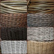 Woodman wicker basket with handmade artificial rattan handles gray 45 l Woodman wicker basket with handmade artificial rattan handles gray 45 l