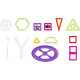 Magnetic construction set Magplayer 112 elements (MPB-112) Magnetic construction set Magplayer 112 elements (MPB-112)