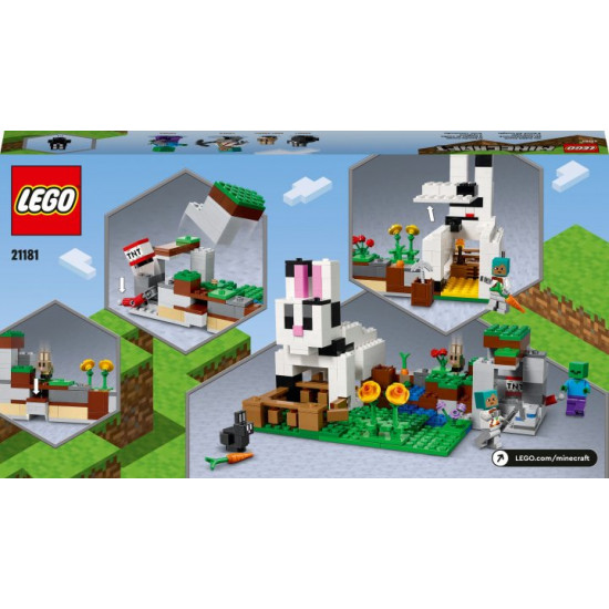 LEGO Minecraft Rabbit Ranch Constructor 340 pieces (21181) LEGO Minecraft Rabbit Ranch Constructor 340 pieces (21181)