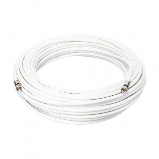 Кабельне складання EuroSat RG-58 / F-конектори (довжина 20м) White Кабельне складання EuroSat RG-58 / F-конектори (довжина 20м) White
