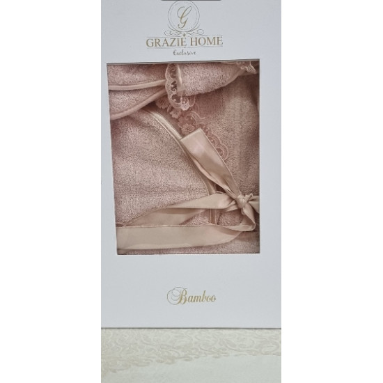 Women's sauna sets Grazie Home Bamboo Aura pudra, S, M, Colors: powder Women's sauna sets Grazie Home Bamboo Aura pudra, S, M, Colors: powder