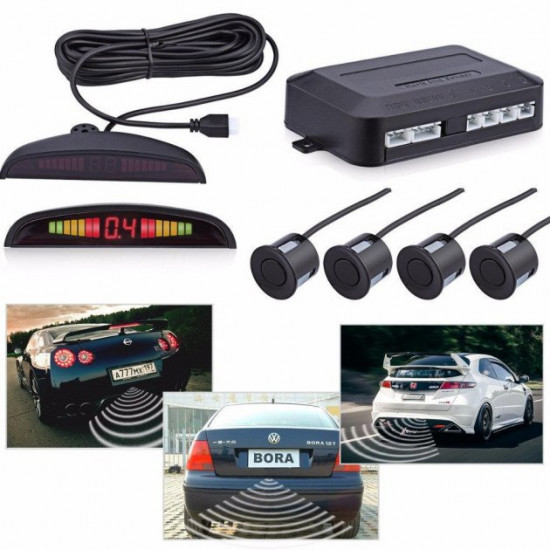 Парктроник с радаром на 4 датчика Assistant Parking Sensor PS-201 Парктроник с радаром на 4 датчика Assistant Parking Sensor PS-201