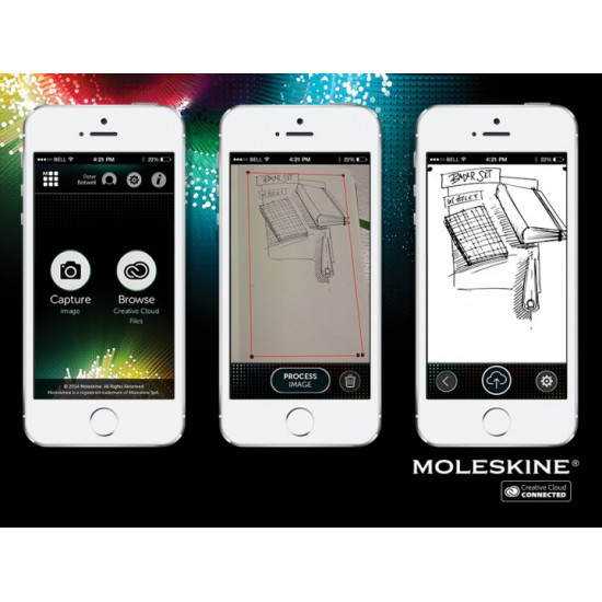 Записник Moleskine ADOBE середній / Для нарисів Чорний (8051272890297) Записник Moleskine ADOBE середній / Для нарисів Чорний (8051272890297)