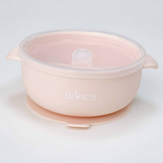 Набір дитячого силіконового посуду Soft Pink Набір дитячого силіконового посуду Soft Pink