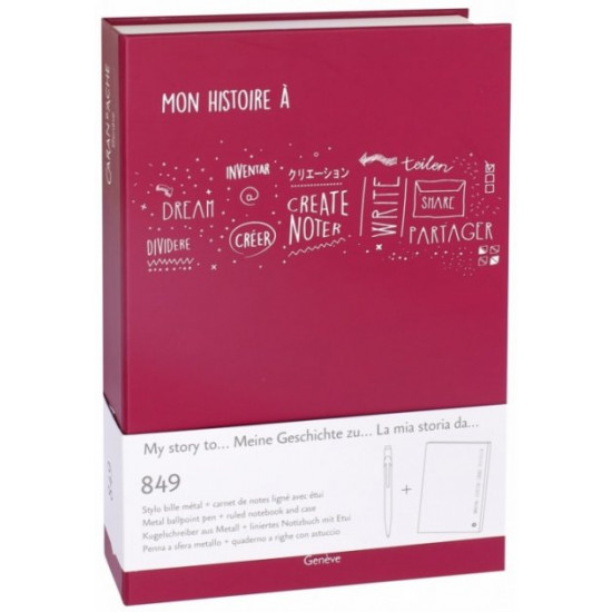 Set Caran d'Ache Pen 849 Purple + Notebook in gift box (7630002334471) Set Caran d'Ache Pen 849 Purple + Notebook in gift box (7630002334471)