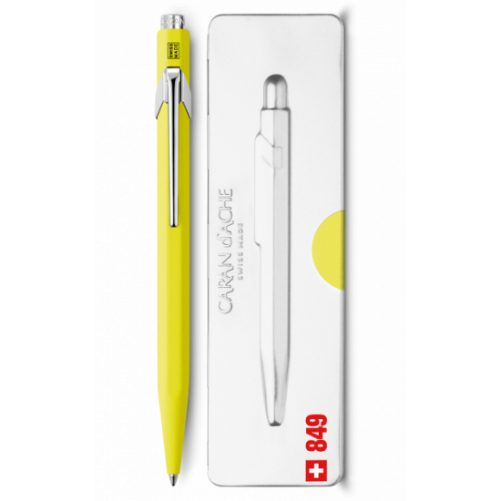 Ручка Caran d'Ache 849 Pop Line Fluo Жовта + box (7630002316811) Ручка Caran d'Ache 849 Pop Line Fluo Жовта + box (7630002316811)