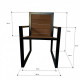 Chair-chair HomeDeco in Loft style Thermo - ash Chair-chair HomeDeco in Loft style Thermo - ash