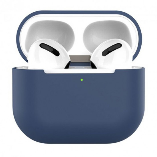 Темно-синий силиконовый Чехол для наушников AirPods 3 QA Case Темно-синий силиконовый Чехол для наушников AirPods 3 QA Case