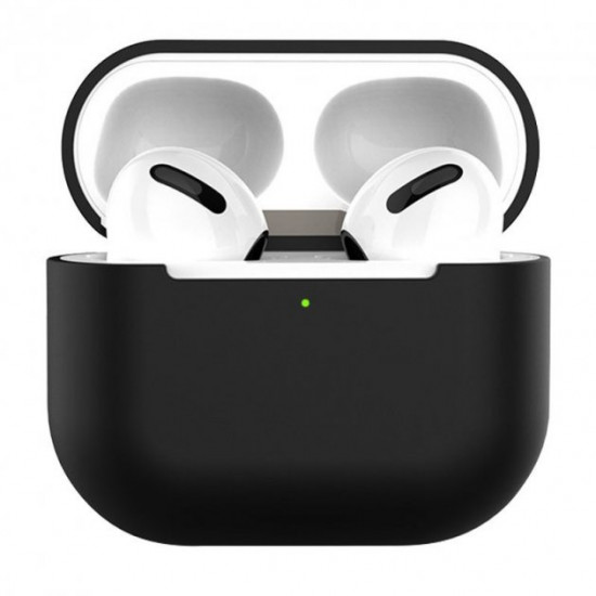 Черный силиконовый Чехол для наушников AirPods 3 QA Case Черный силиконовый Чехол для наушников AirPods 3 QA Case