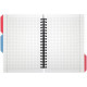 Notebook Optima Miami 100 l with dividers B6 cage (O20358-18) Notebook Optima Miami 100 l with dividers B6 cage (O20358-18)
