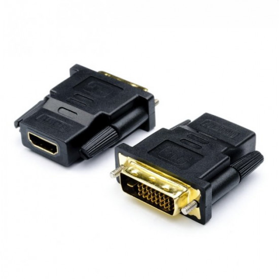 Перехідник DVI-D Dual Link 24+1 (тато) - HDMI (мама) ATCOM чорний (11208)
