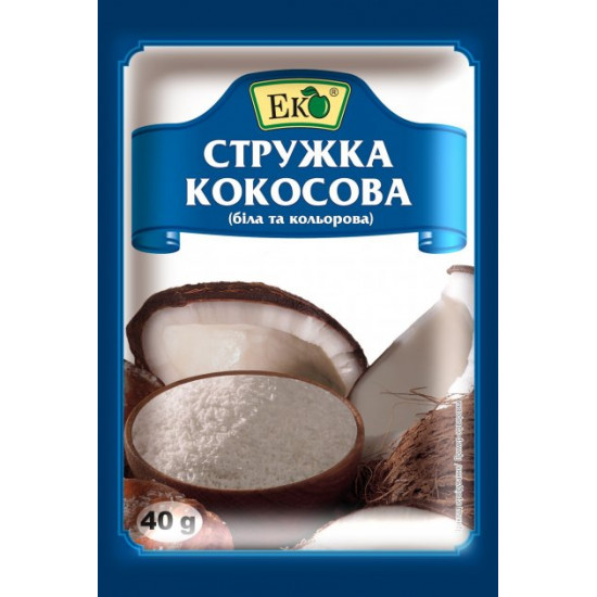 Кокосова стружка Еко 40 г Кокосова стружка Еко 40 г